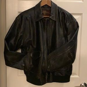 Leather bomber jacket - vintage